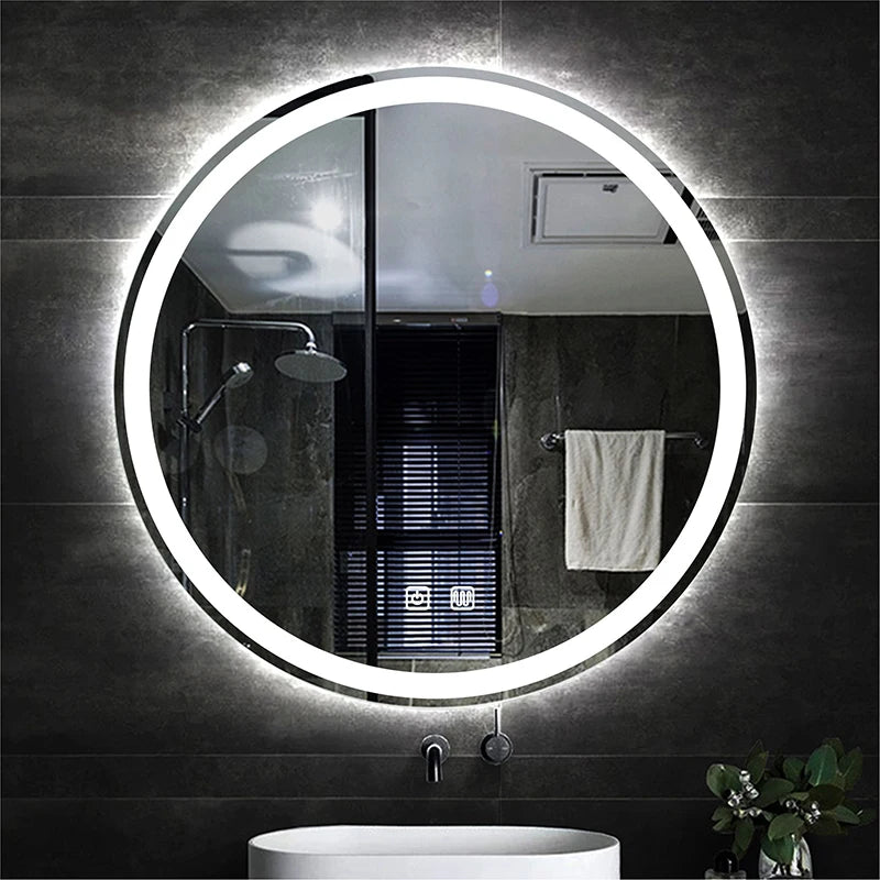 31-Inch Round Smart LED Mirror 